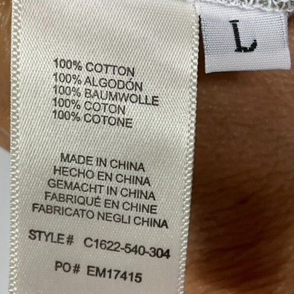 Cloth & Stone Gingham Halter Top, size large, 100% cotton, green & white - Picture 13 of 16